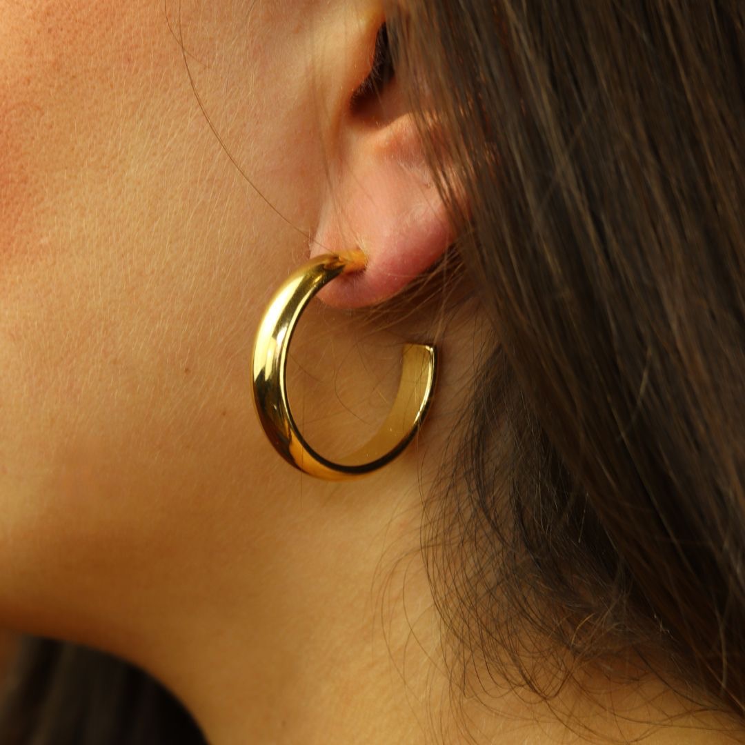 Camps & Camps oorhangers Small Plain and Relief Earrings