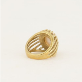 my jewellery ring | statement ring met parel goud.*