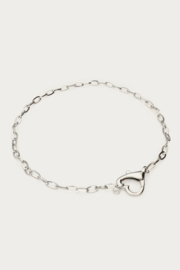 My jewellery Schakelketting met hart sluiting zilver