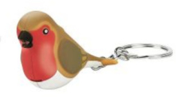 moses verlag sleutelhanger vogel met licht en geluid