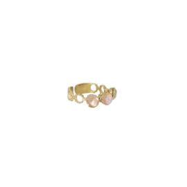 Camps & Camps ring Swarovski Trio Ring Golden Shadow