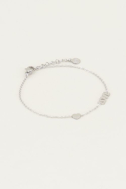 My Jewellery armband | met love en hartje zilver