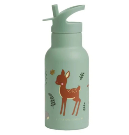 A Little Lovely Company Drinkfles metaal | bosdieren