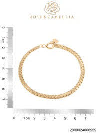 rose en camellia armband platte schakel