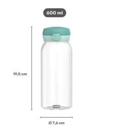 Mepal little dutch Campus drinkfles met flipdop 600 ml - Fairy Wonders