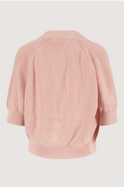 zusss vest met vleermuis mouwen met hart broche soft pink