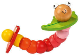 Krabbelkäfer buigzame houten rups