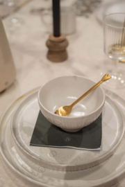 Zusss set van 4 lepeltjes hartje goud