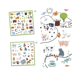 Djeco stickers | werelddieren