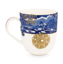Pip studio heritage mok klein grens | blauw 160ml