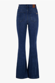Zusss flared jeans donkerblauw