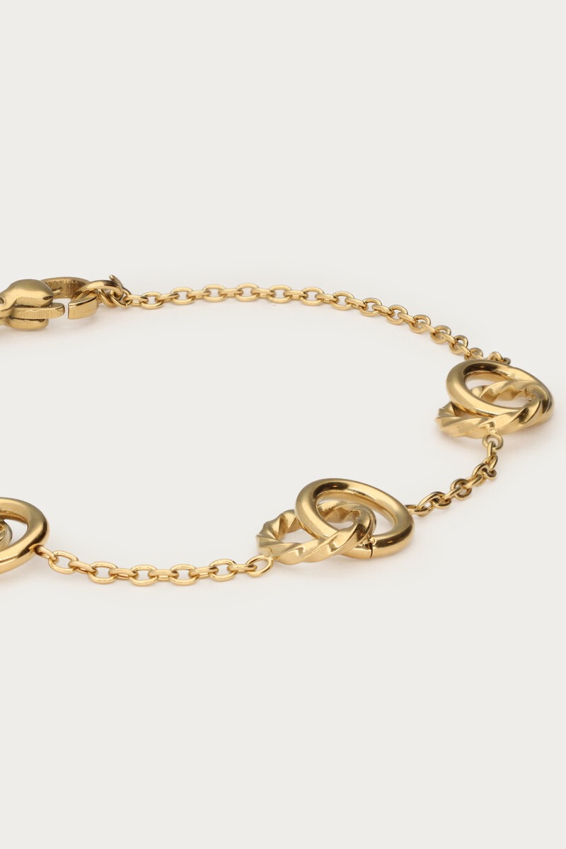 My jewellery Armband met driedubbele cirkels goud
