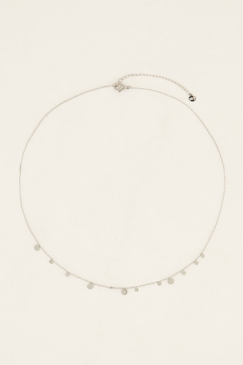 My jewellery ketting kleine rondjes zilver