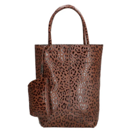 Zebratrends Shopper | camel luipaardprint