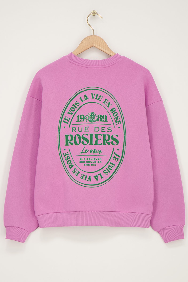 My Jewellery Roze sweater "Rue des Rosiers"