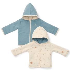 Little Dutch new born reversible jasje stone blue