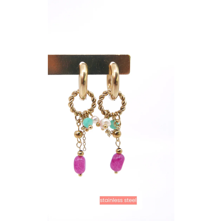 Go Dutch Label oorbellen summerhoop - 14k