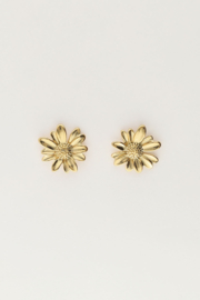 My Jewellery oorbellen | studs met grote bloem goud