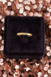 My Jewellery ring | ring met transparant steen goud