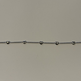 My jewellery armband 5 hartjes zilver