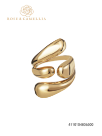 rose en camellia verstelbare ring