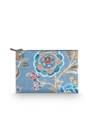 Pip Studio Charly Cosmetic Flat Pouch Medium Matata Blue