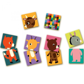 Djeco spel | memory puzzel dieren