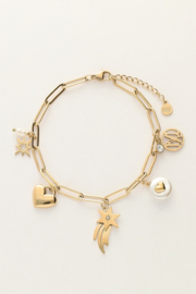 My Jewellery bedelarmband vallende ster goud