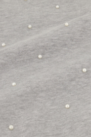 My Jewellerygrijze oversized sweater met parels