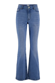 Zusss flared jeans middenblauw