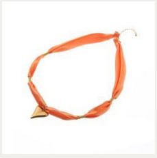 Go Dutch Label ketting satin necklace - coral