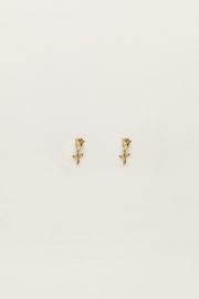 My jewellery oorbellen studs met roos goud