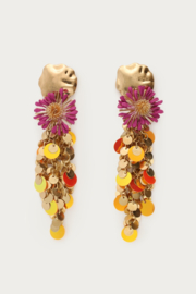 My Jewellery Statement oorhangers met bloem & muntjes