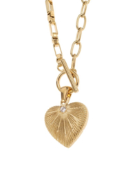 rose en camellia ketting verschillende schakel met hart