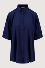 zusss boxy model blouse summer navy