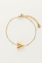My Jewellery armband  hartje en bolletjes goud