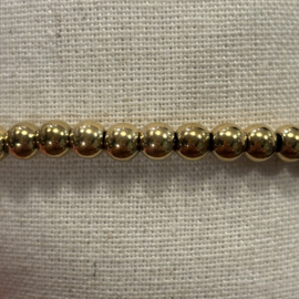 My jewellery stretch armband met kralen goud