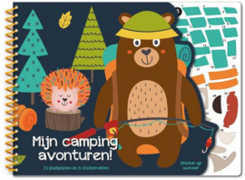 Boek Mijn camping avonturen | stickeren op nummer