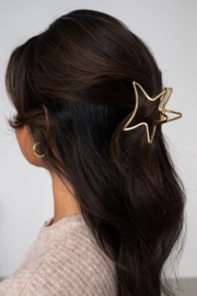 My jewellery gouden haarclip met grote ster