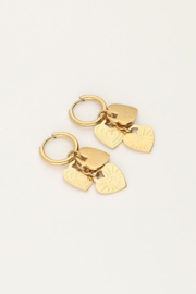 My Jewellery oorbellen | candy couture hartjes goud