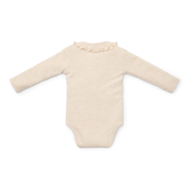 Little Dutch new born little farm romper lange mouw sand melee