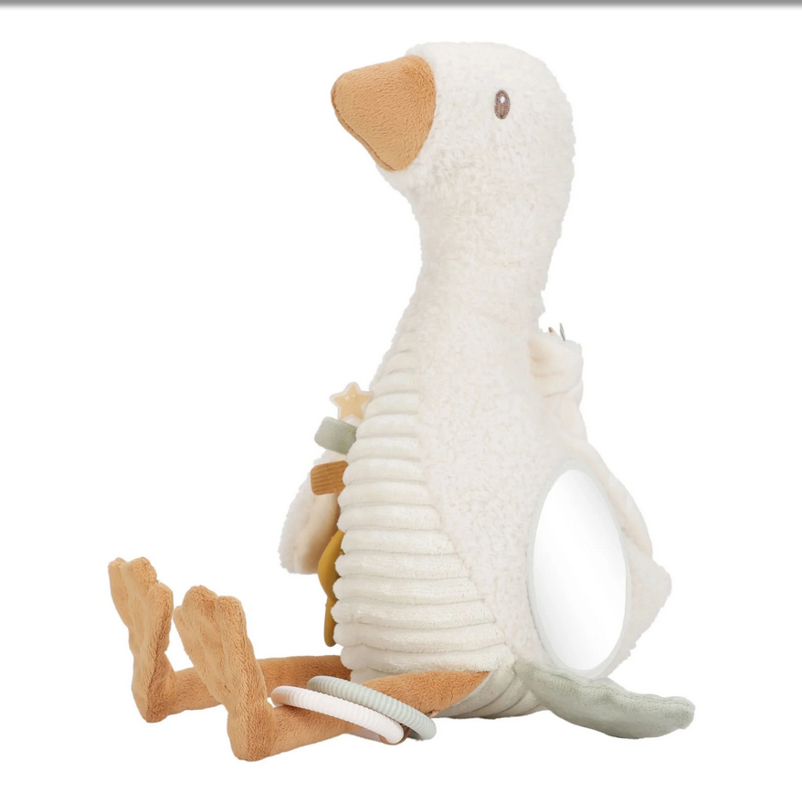 Little dutch Activiteitenknuffel Gans - Wit - Little Goose