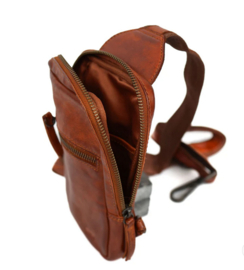 Bear Design Klein crossbody tasje 'Nikki' cognac