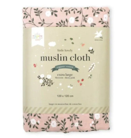 A Little Lovely Company swaddle | blossom dusty pink