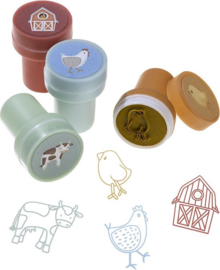 Little Dutch Little Farm stempel set 16 stuks