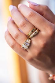 My jewellery ring | goud vintage ring stenen.