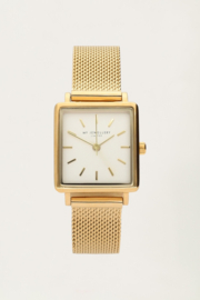 My Jewellery Horloge witte vierkante wijzerplaat