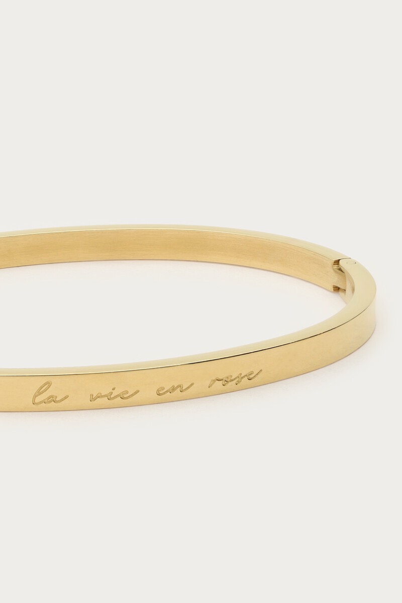 My Jewellery Bangle "la vie en rose" zilver