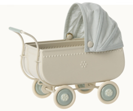 Maileg kinderwagen micro | blauw