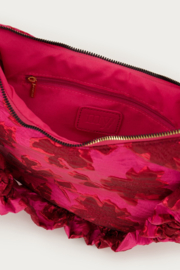 My Jewellery Roze jacquard crossbody tas met ruffles & strikjes